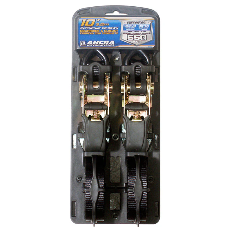 Ancra Racheting Tie Down 2Pk 1X10 | 95002