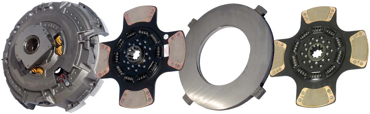Elite Truck Parts 15-1/2" X 2" Angle Spring Clutch, 2-Plate, 4-Paddl | ETP-107391-74