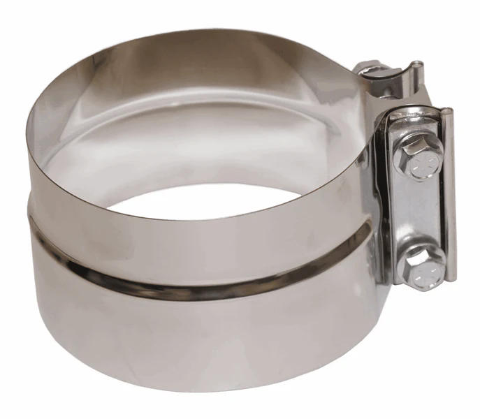 Elite Truck Parts 5" Stainless Steel Exhaust Clamp | ETP-EC50PLS