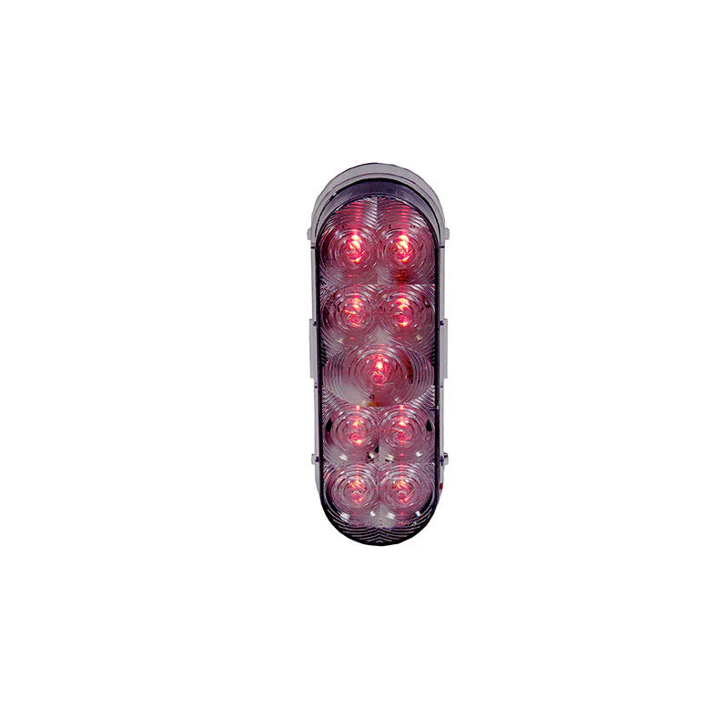 Maxxima Oval Red Clear Lens Stt Ligh | M63322RCL