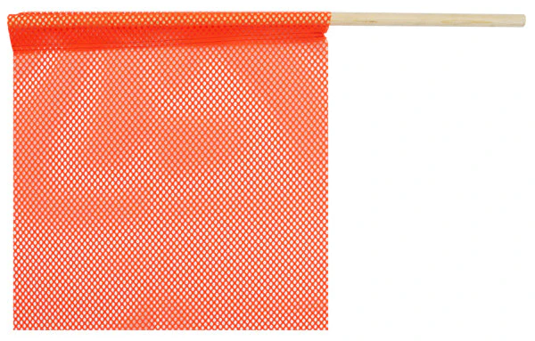 Ms Carita 18X18 Orng Jersey Flag W/Stk | FS700C