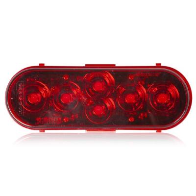 Maxxima 6 LED Oval Stop/Tail/Turn MaxxHeat Lens, Red | M63348R-MH